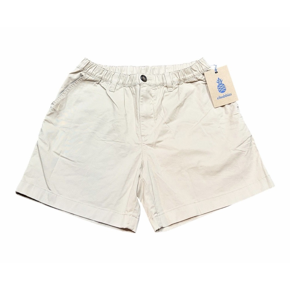 Chubbies Originals The Khakinators Shorts Mens M 5.5" Inseam Elastic Waist NWT